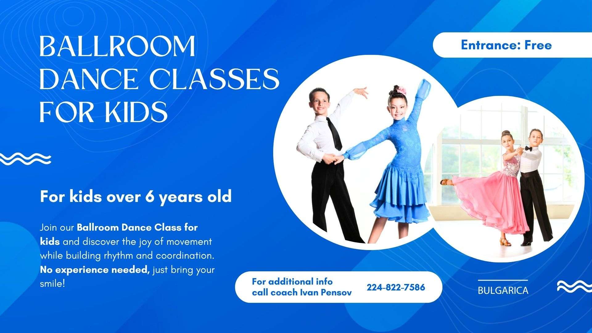 Free Ballroom Dance Class for Kids - Bulgarica Center